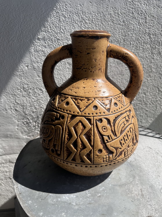 Image 1 of Vintage Jasba Keramiek kruikvaas Maya Decor 1972 - model N 312 13 32