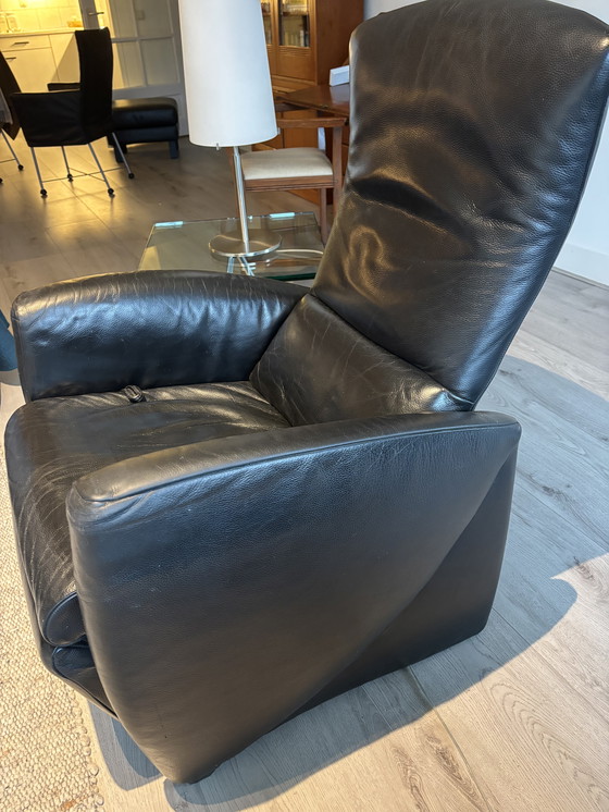 Image 1 of 2 zwart leren JORI fauteuils
