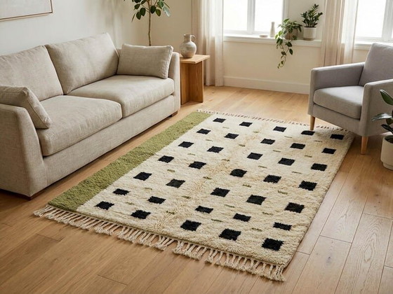 Alfombra bereber marroquí Atlas tejida a mano, 2/3 m – Ahrend, Wool (photo 5 of 7)