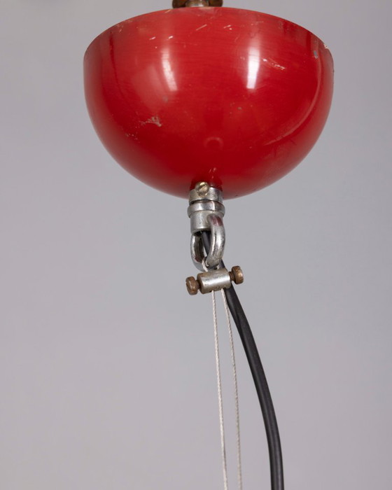 Image 1 of Vintage glazen en metalen Arianna hanglamp van Piero Brombin voor Artemide