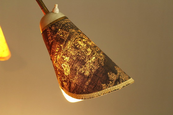 Image 1 of Italienische Stehlampe aus Messing mit drei Leuchten, 1960er Jahre