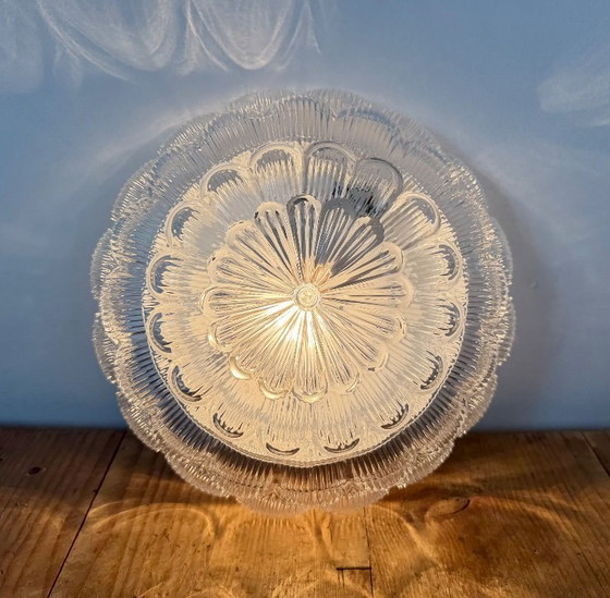 Applique murale ou plafonnier vintage en verre, années 1970 – Appliques murales, Glass, Metal (photo 11 of 16)