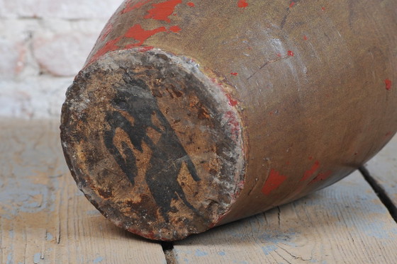 Original Art Deco Vase, Ceramics, Well-Preserved Condition, Czech, 1920s (photo 7 of 8)