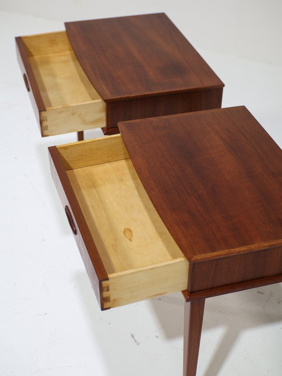 Image 1 of Set di comodini vintage danesi in teak degli anni '60