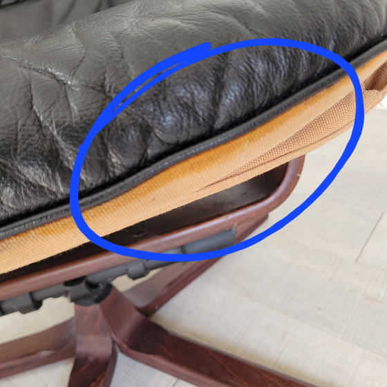 Image 1 of Göte Mobler 1960 Vintage Swivel Reclining Lounge Chair