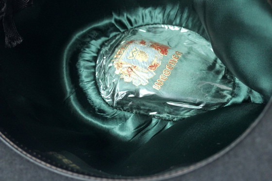 Image 1 of Cappello loden vintage per caccia e sport - cappello da uomo fatto a mano - taglia 58