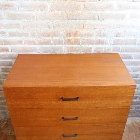Image 1 of Vintage ladekast jaren 60 70 teak fineer