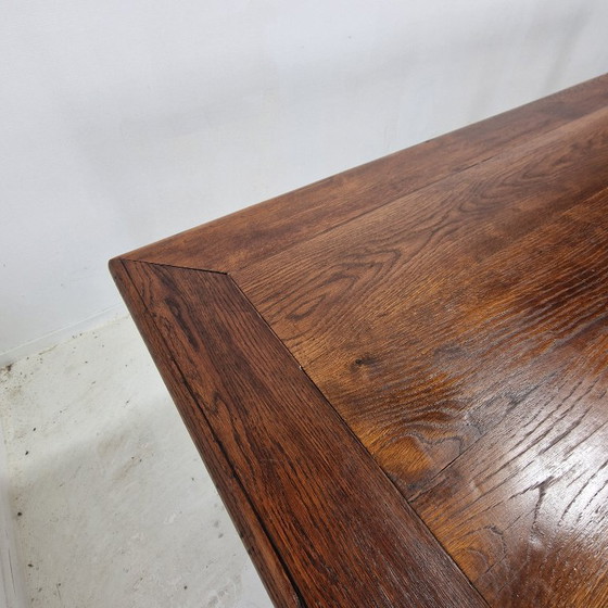 Image 1 of Élégante et très grande table à manger de monastère antique française, XIXe siècle