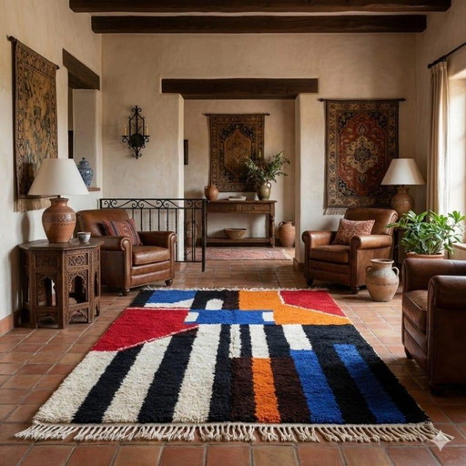 Traditional Moroccan Rug – Handmade in the Atlas Mountains 200cmx300cm – vloerkleden en tapijten, Wool (photo 2 of 6)