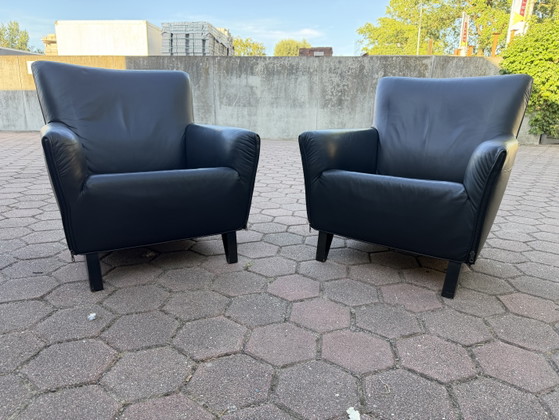 2x Artifort F330 Córdoba Gerard Van Den Bergh – Sillones, Leather, Wood, Modern (photo 9 of 14)