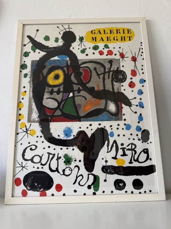 Image 1 of Poster della mostra di Joan Miró MAEGHT del 1965 incorniciato da EAMES