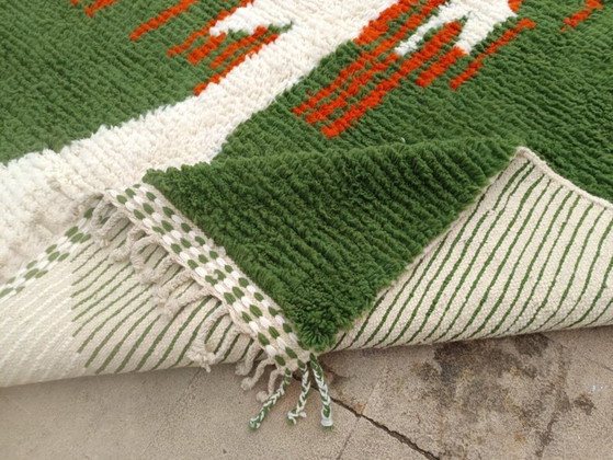 Image 1 of Custom Green Moroccan Carpet 200cmx300cm 