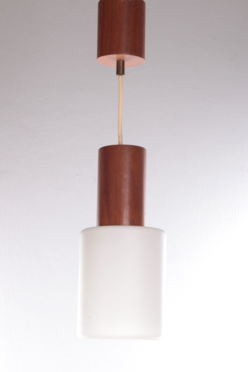 Lampada a sospensione vintage Louis Kalff, anni '60