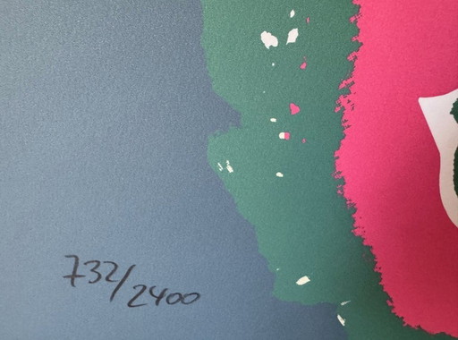 1986 Carnegie Museum of Art After Andy Warhol "Pink - Hand Numbered" Lithograph