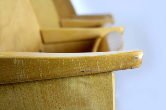 Fauteuils de cinéma vintage de Ton, années 1960, lot de 7 – Chaises pliantes, Wood (photo 8 of 18)
