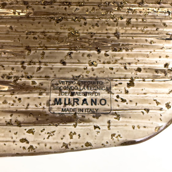 Image 1 of Coppia di applique moderne in vetro di Murano ambrato e ottone