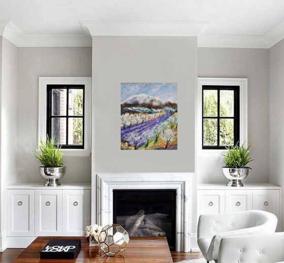 Almond Trees in Spring in Provence – Paintings & Drawings, Canvas (photo 5 of 5)