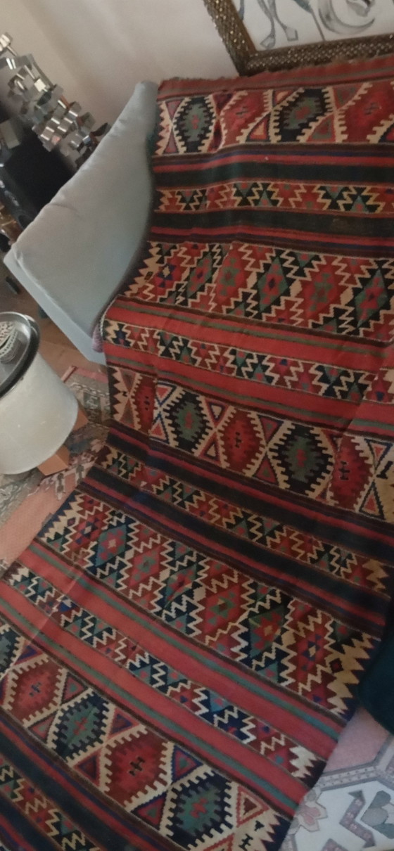 Kelim Antico – Antique handgeweven kilim, Tappeti, Wool, Textile (photo 2 of 11)