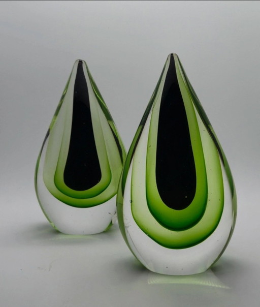 Glazen ornamenten druppel 