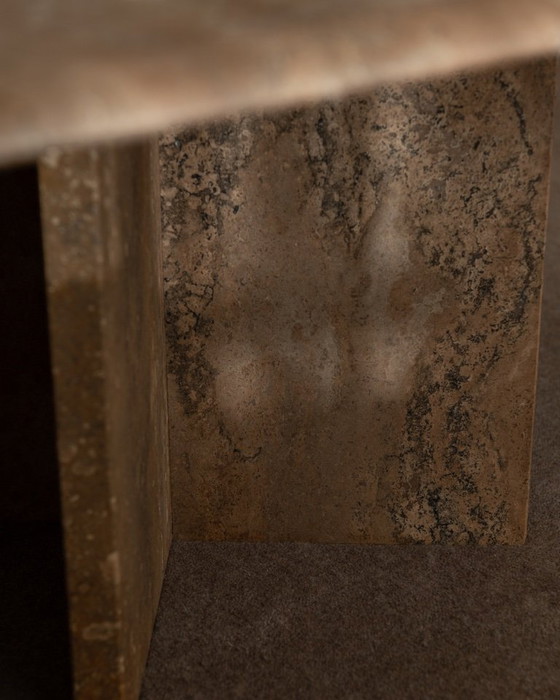 Image 1 of Vintage travertine coffee table, 1970s