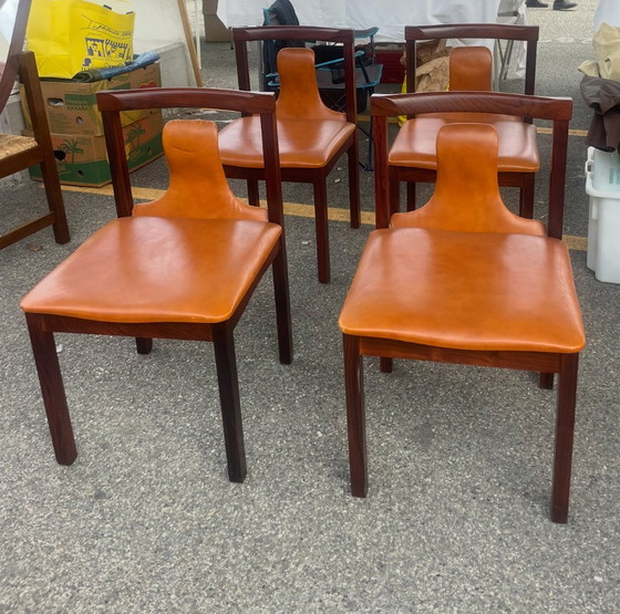 Image 1 of 6 sedie attribuite a Luigi Salocchi per Sormani, anni '60