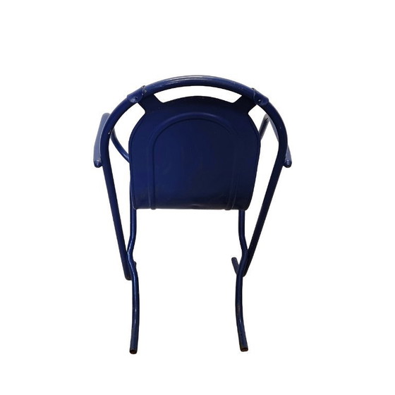Image 1 of Chaise Stak-a-Bye bleue vintage Harry Sebel