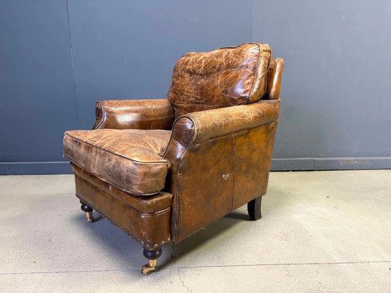 Fauteuil club en cuir style années 50 – Leather, Mid Century Modern (photo 12 of 13)