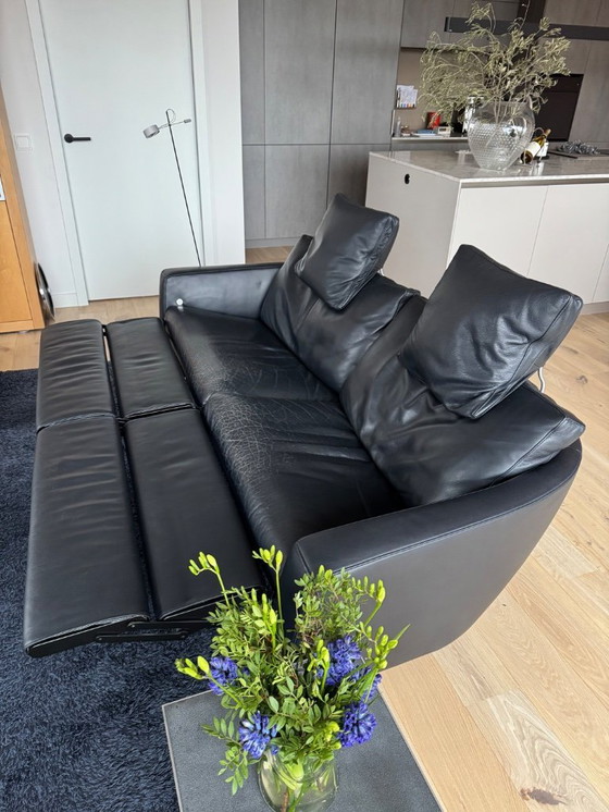 Image 1 of Divano FSM Sesam a 3 posti, pelle A Paris 89 (blu scuro).