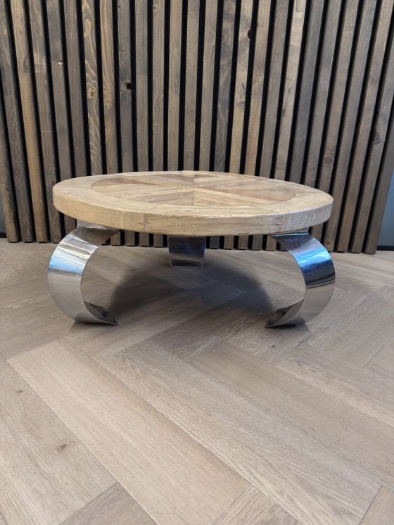 Image 1 of Rivièra Maison houten salontafel met moderne twist 