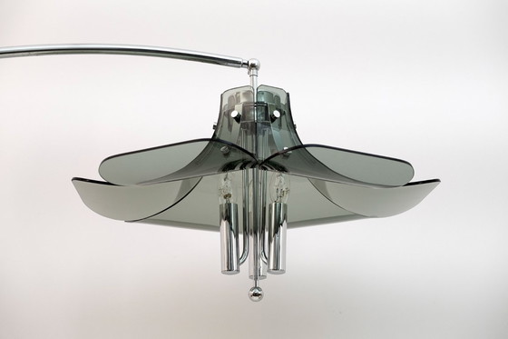 Image 1 of Lampada da terra ad arco vintage italiana Fontana Arte, anni '70