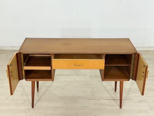Vintage bureau, ladekast, kaptafel, damesbureau, tafel