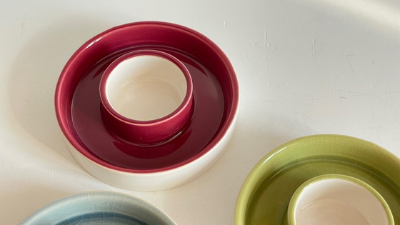 Image 1 of CANDLESTICKS Tealight Holder Crackled Ceramic