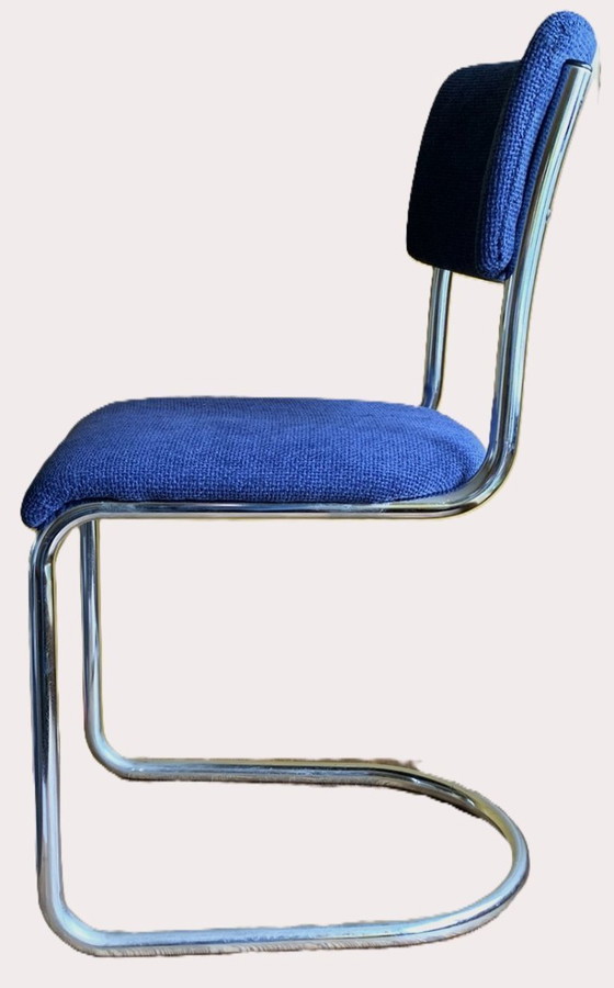 Image 1 of Sedia in tubolare d'acciaio attr. W.H.Gispen