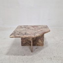 Mesa de centro o auxiliar de mármol italiano, década de 1970
