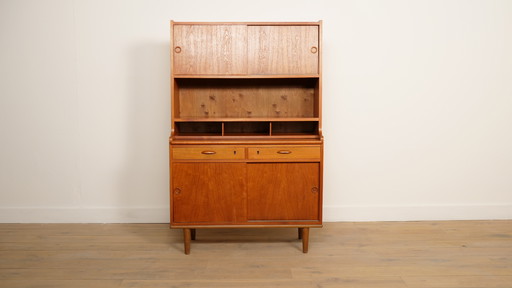 Vintage secretaire | Bookcase | Teak