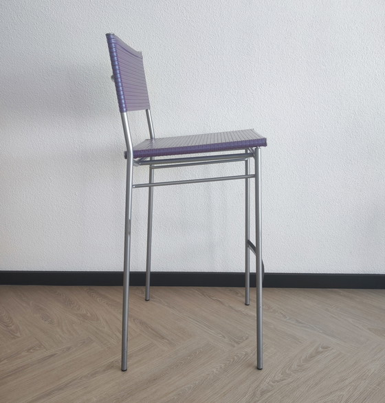 Image 1 of 2x Bonacina Miss B stools - design Tito Agnoli