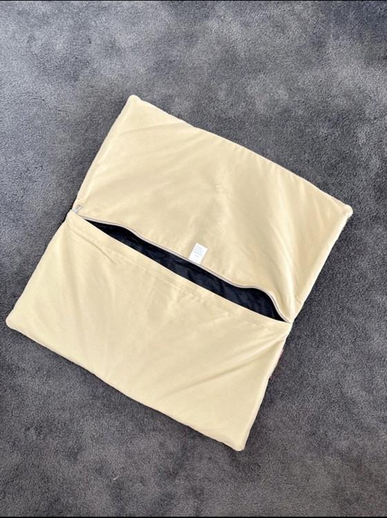 Image 1 of ML Fabrics | Luxe Sierkussenhoes | 50x50 cm | Zwart/Bruin/Rood | Handgeweven