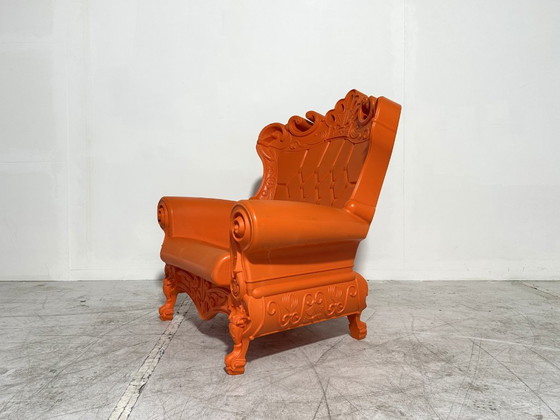 2x Slide Queen Of Love Armchairs - Moro & Pigatti - Set of 2 - Orange - Indoor & Outdoor – Plastic (photo 4 of 7)