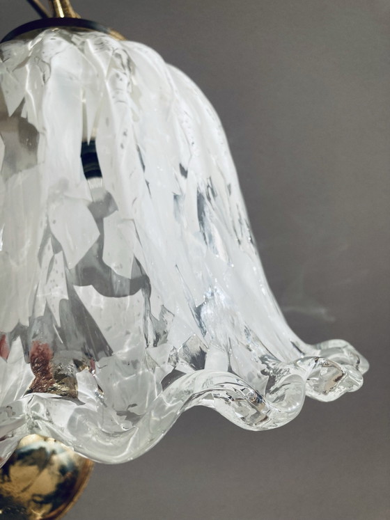 Vintage La Murrina Murano Glass Pendant Light, Pendant lamps, Metal, Transparent (photo 6 of 11)