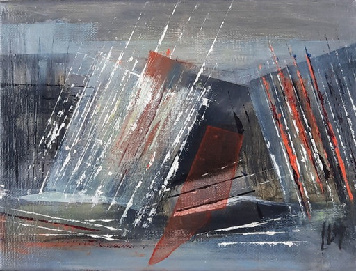 Pintura de la caída de Iris Hartman