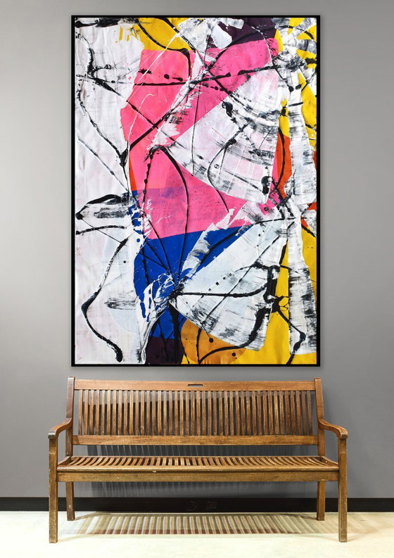 Jürgen Angeler - Die rosa Flamme - XXL – Gemälde & Zeichnungen, Canvas, Abstract (photo 20 of 35)