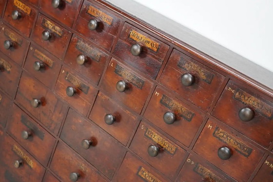 Image 1 of Antiguo botiquín/cómoda de madera noble inglesa, siglo XIX