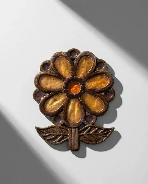Onderzetter van talosel en metaal toegeschreven aan Line Vautrin, circa 1950-1960, Tafelaccessoires, Vintage (foto 8 van 9)