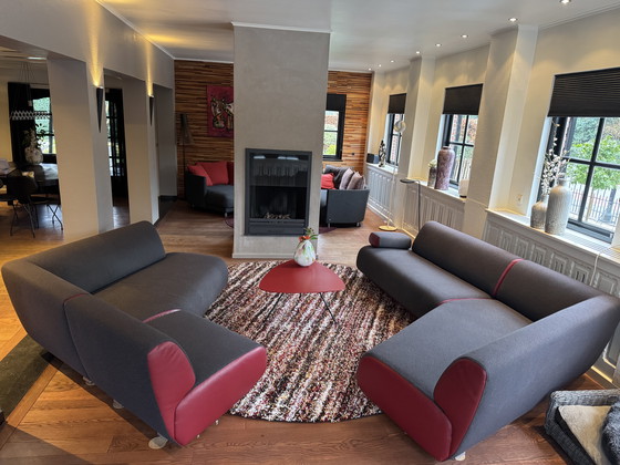 Image 1 of Leolux guadalupe fauteuil set (modulair) met salon tafel 