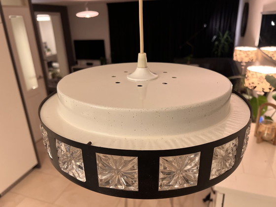 Image 1 of Vintage Space-Age / Mid-Century UFO hanging lamp – L.U.M. – Ø 37 cm
