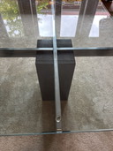 Design de table basse rétro en verre