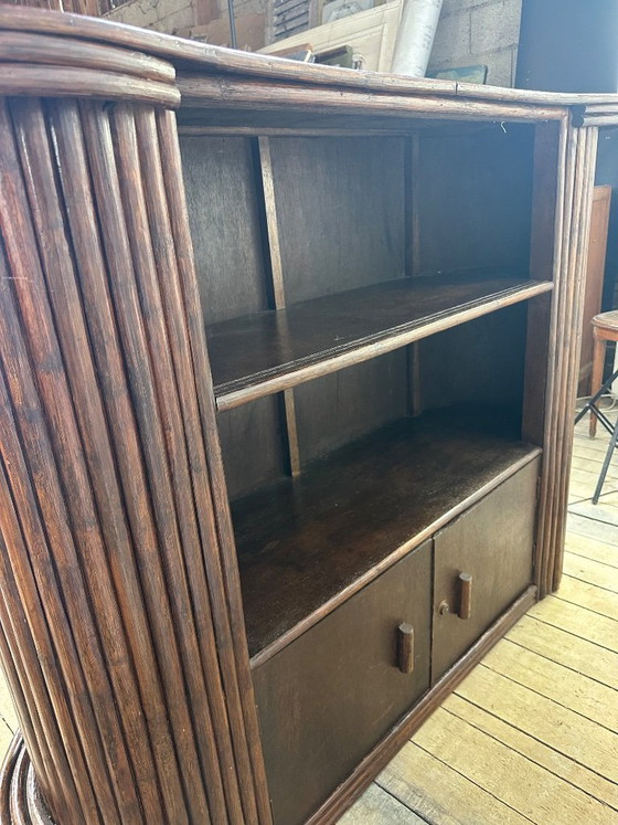 Image 1 of Vintage bamboo bar from the 1970s