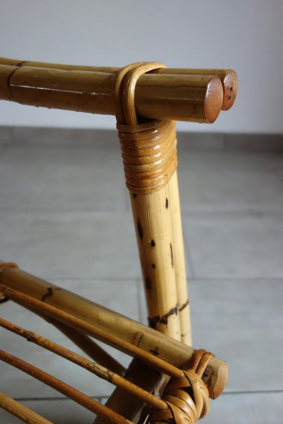 Image 1 of Par de sillones Dal Vera de bambú y ratán, 1970.