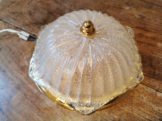 Image 1 of Murano ijsglazen plafond- of wandlamp