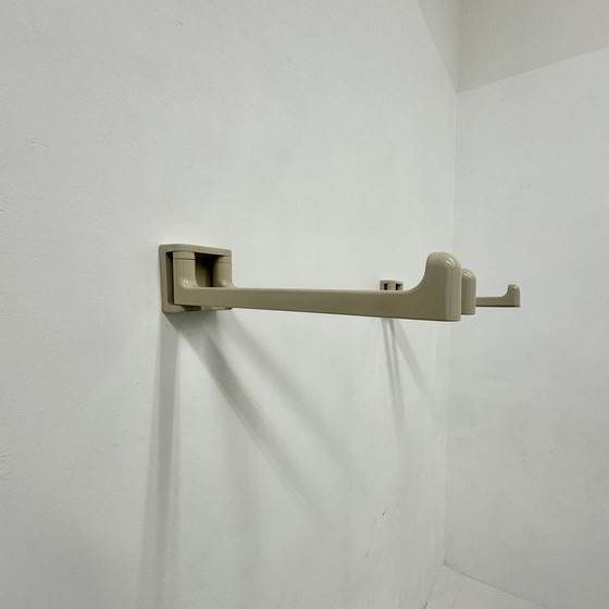 Image 1 of Jaren 70 Handdoeken Rek Handdoek Rekje Beige Vintage